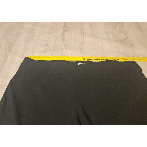 Avenue Plus Size 22 Average Black Elastic Waist Pants Office Work Stretch - Picture 5 of 7